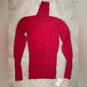 Red Turtleneck Long Sleeve Sweater NEW WITH TAGS Women’s Medium